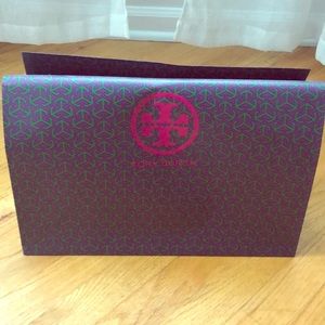 Large Purple Green Pink Tory Burch Gift Bag